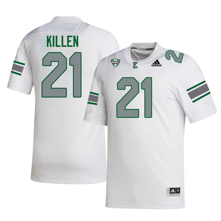 Eastern Michigan Eagles #21 JT Killen College Football Jerseys Stitched-White